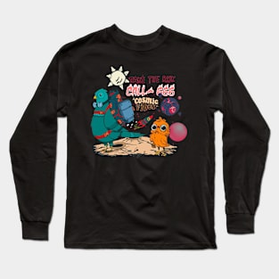 Bird in space Long Sleeve T-Shirt